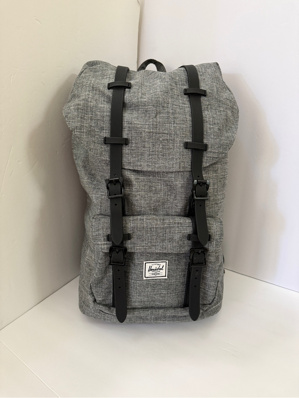 Herschel Supply Co. Little America Backpack Raven Crosshatch Laptop Bag Carryon